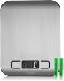 Forsure Food Digital Kitchen Scale Weight Grams and Oz for Baking and Cooking, Stainless Steel