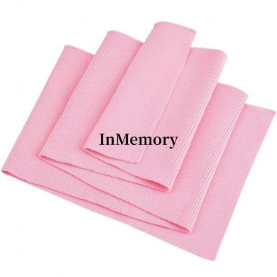 InMemory Pearl Pink Polyester Knitted Rib Fabric