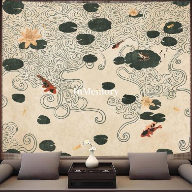 InMemory Zen Nature Aesthetic Art Wall Decor Fabric Tapestry