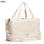 Withu Canvas Large Capacity Travelling Bag With Shoe Compartment Luggage Sleeve & Padded Strap