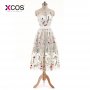 XCOS New Arrival Cocktail Dresses Lace White Short Dresses Appliques Elegant Party Dress Vestido De Noiva 2018
