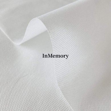 InMemory White Nonwoven 100% Polypropylene Fabric 42GSM 5Yards