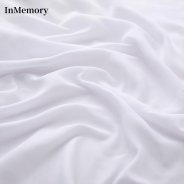 InMemory 60 Inch Wide 1 Yard White Chiffon Sheer Fabric